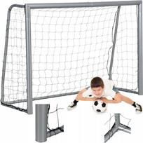 Metaliniai futbolo vartai su tinkleliu, 240x160 cm, 60 mm vamzdis