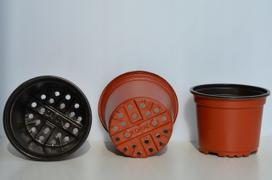 Plastikiniai daigų vazonėliai PRODUCTION, 9 cm, 100 vnt.
