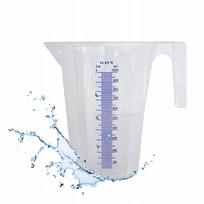 Matavimo indas 1 l, permatomas, polipropilenas, Pressol 07062