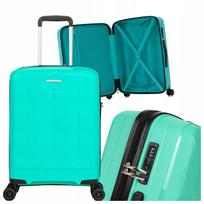 Rankinis lagaminas 55x37x20,5 cm, tinka Ryanair ir Wizzair, Capri, žalsvas
