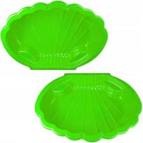 Plastikinė žalia XXL smėlio dėžė ir baseinas 2in1, SOLID, su dangčiu