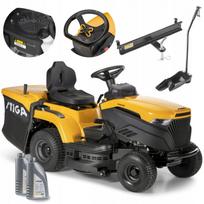 Sodo traktorius su 240 l krepšiu STIGA ESTATE384, automatinė, 432 cm³, mulčiavimas