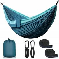 Dvivietis turistinis hamakas 300x200 cm, XXL, 300 kg