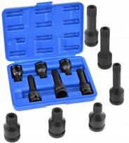 Sukimo raktų antgalių rinkinys XZN, 1/2", M14/M16/M18, tinka VAG VW Audi Skoda Seat