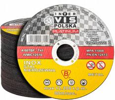 Metalo pjovimo diskai, 125 x 1,0 mm, 50 vnt., aliuminiui ir inox