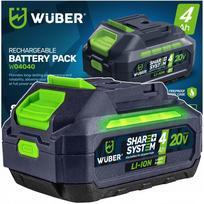 Akumuliatorius WUBER SHARE+ 20V, 4,0 Ah, ličio jonų