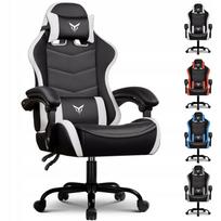 Žaidimų kėdė GTPLAYER, ergonomiška, balta