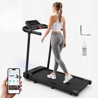 Sulankstomas elektrinis bėgimo takelis, 1–12 km/h, Bluetooth, širdies ritmo jutiklis, FitShow programėlė, garsiakalbiai