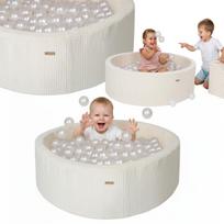 Sausas baseinas VELINDA SAFE DRY, 90 cm, su 200 vnt. 7 cm kamuoliukų, veliūrinis