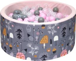 Sausas baseinas su kamuoliukais WELOX, 90x40 cm, 400 BPA neturinčių kamuoliukų