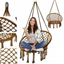 Sūpynės „Stork Nest“ pakabinama kėdė, XL, sodui ir namams, boho stilius