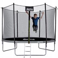 Vaikiškas sodo batutas Active Hobby, 252 cm, su apsauginiu tinklu ir kopetėlėmis