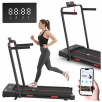 Elektrinis bėgimo takelis, sulankstomas, 12 km/h, 120 kg, Bluetooth
