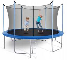 Sodo batutas ATLAS SPORT, 252 cm, su apsauginiu tinklu ir kopėtėlėmis
