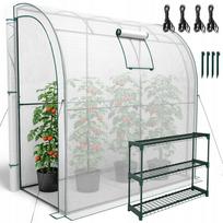 Šiltnamis 2x1x2 m su UV-4 danga ir lentynomis