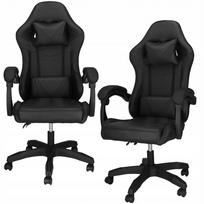 Biuro ir žaidimų kėdė, ergonomiška, dirbtinės odos, reguliuojama