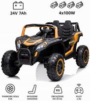 Vaikiškas elektromobilis Buggy Racing ATV, 24V 7Ah, 4x4, 400W, su pultu