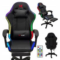 Žaidimų kėdė Xgaming, juoda, su RGB LED