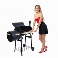 Grilis rūkykla DEKRAFT BBQ, didelis, su termometru ir kaminu