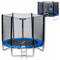 Vaikiškas sodo batutas 8 ft 244–252 cm su apsauginiu tinklu ir kopetėlėmis