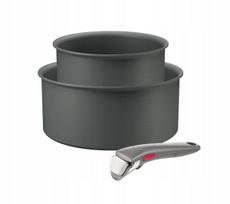 Puodų rinkinys su nuimama rankena Tefal Aluminium Halo, 3 dalių, L8019453