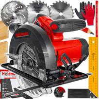 Diskinis pjūklas medienai, 2400W, 185 mm, su 3 diskais