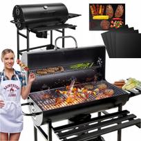 Grilis su termometru, pelenų surinkėju ir dangčiu GRILL GARDEN XXL