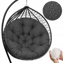 Apvali 120 cm vandeniui atspari pagalvė kabančiam sodo krėsliui