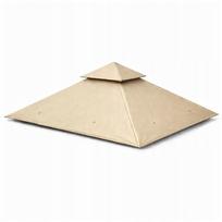 Stogo danga paviljonui, sodo palapinei, 3x3 m, smėlio spalvos