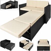 Rotango sodo sofa su pakoju ir pagalvėle