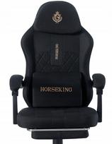 Žaidimų kėdė HORSEKING su pasukama pakoja, juoda, MS500
