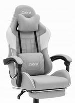 Žaidimų kėdė GAMING CHAIR CABRO C501, pilka, audinys