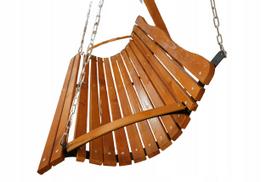 Medinė pakabinama sūpynė, 150 cm, pagaminta Lenkijoje