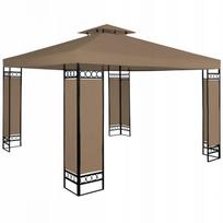 Sodo pavėsinė STEEL STRONG, 3x3 m, ruda