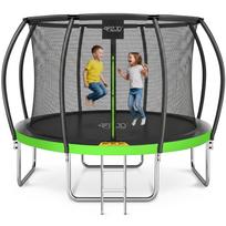 Vaikiškas sodo batutas su apsauginiu tinklu ir kopetėlėmis, 12 ft