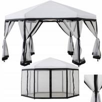 Sodo pavėsinė 340 cm, balta, sulankstoma, apvali, POP UP EXPRESS