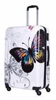 Didelis lagaminas BAGIA, 90 l, 4 ratukai, polikarbonatas