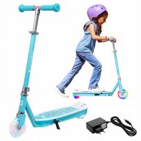 Vaikiškas elektrinis paspirtukas FUN WHEELS, šviesiai mėlynas, 50 W, iki 50 kg, 8 km/h, 6 km