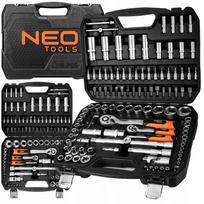 Galvučių rinkinys NEO TOOLS, 108 vnt., 1/2", 1/4", nerūdijantis plienas, lagaminėlis