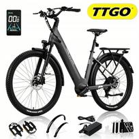 Elektrinis dviratis TTGO Z3 250W 720Wh, iki 120 km, moterims ir vyrams, EU