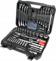 Raktų ir galvučių rinkinys Yato YT-38784, 1/4", 1/2", 93 vnt., dėžutė