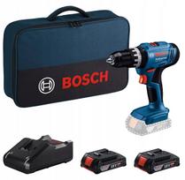 Akmeninis smūginis suktuvas BOSCH GSB 18V-25, 2x 2,0Ah akumuliatoriai, komplektas