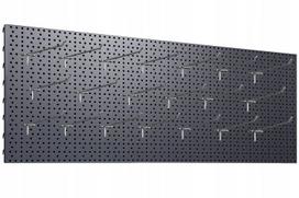 Įrankių lenta 100x40 cm, pilka, su 20 pakabinamų laikiklių L-200