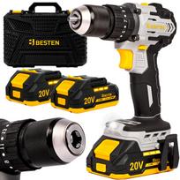 Aukštos galios akumuliatorinis smūginis suktuvas BESTEN, bešepetėlinis, 75 Nm, 2 akumuliatoriai