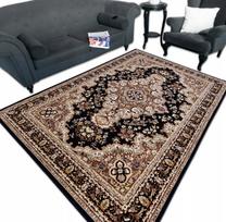 Kilimas 250x350 cm, Belgijos, tankiai austas, rudas ir smėlio, alfa Bcf Shiraz HQ