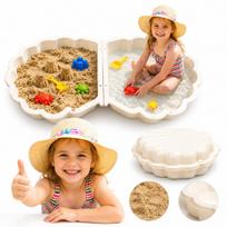Didelis smėlio dėžės ir baseino rinkinys su dangčiu SWIMMING POOL SHELL 2in1