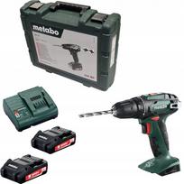 Atsuktuvas-gręžtuvas Metabo BS 18, 18V, 2x1,5Ah, 48 Nm, su lagaminu