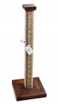 Katėms skirtas medinis draskyklės stulpas, 90 cm, stabilus ir sunkus