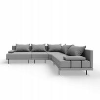 Sodo kampinė sofa Bahama M pilka, 298 x 222 cm, dešinys kampas