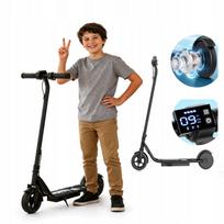 Vaikiškas elektrinis paspirtukas, 250W, 14 km/h, 16 km, 6,5" pilnaviduriai ratai, iki 70 kg, juodas